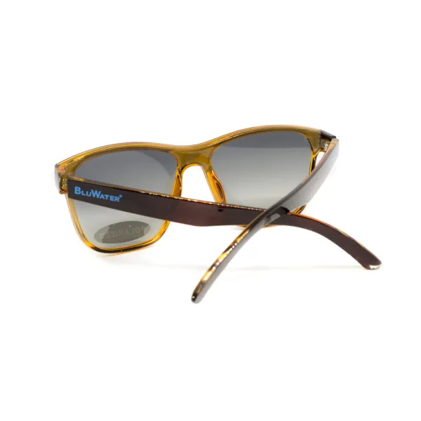 Окуляри поляризаційні BluWater Saltee Polarized (gradient gray), сірі з градієнтом лінзи в коричневій напівпрозорій оправі