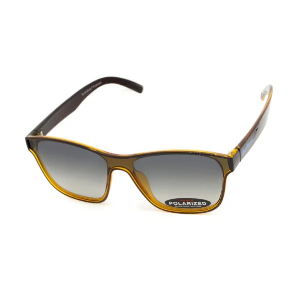Окуляри поляризаційні BluWater Saltee Polarized (gradient gray), сірі з градієнтом лінзи в коричневій напівпрозорій оправі