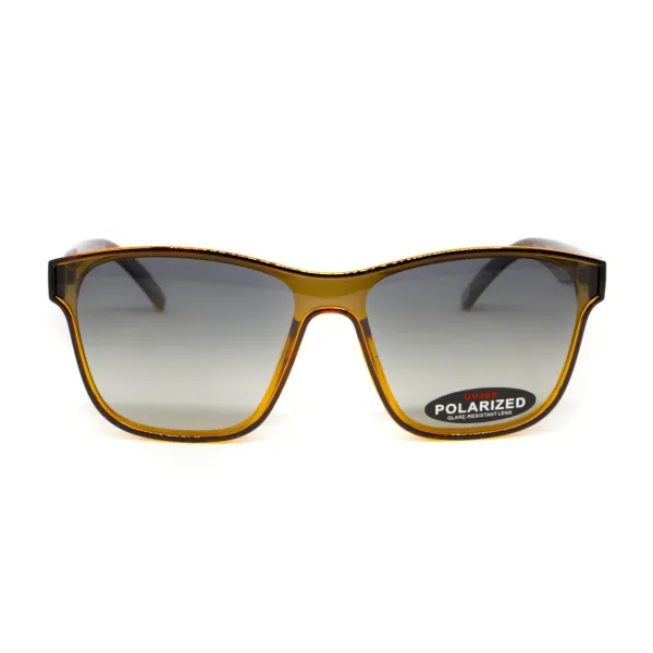 Окуляри поляризаційні BluWater Saltee Polarized (gradient gray), сірі з градієнтом лінзи в коричневій напівпрозорій оправі