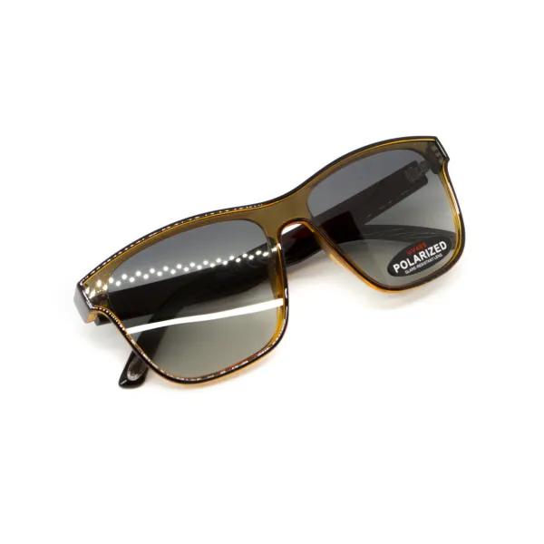 Окуляри поляризаційні BluWater Saltee Polarized (gradient gray), сірі з градієнтом лінзи в коричневій напівпрозорій оправі