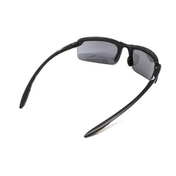 Окуляри захисні Global Vision Wheelin Black (flash mirror), дзеркальні сірі лінзи в чорній оправі