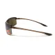 Окуляри захисні Global Vision Wheelin Crystal Brown (drive mirror), дзеркальні коричневі лінзи в коричневій напівпрозорій оправі