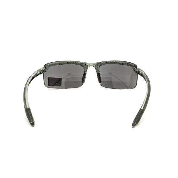 Окуляри захисні Global Vision Wheelin Crystal Gray (flash mirror), дзеркальні сірі лінзи в сірій напівпрозорій оправі