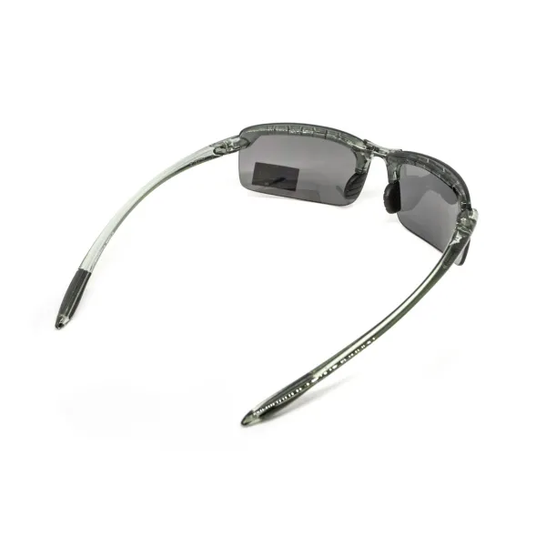 Окуляри захисні Global Vision Wheelin Crystal Gray (flash mirror), дзеркальні сірі лінзи в сірій напівпрозорій оправі