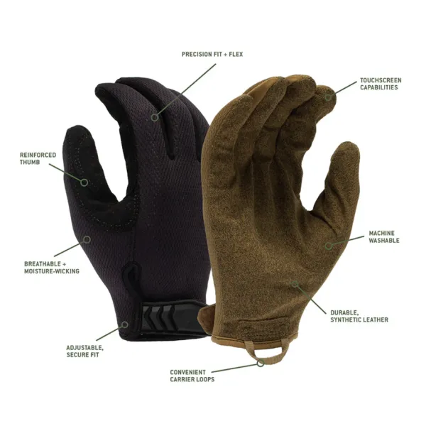 Тактичні рукавиці Venture Gear Tactical VGTG30 Medium-Duty Operator, пісочні, розмір S (7)