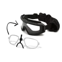 Окуляри захисні з ущільнювачем Venture Gear Tactical Loadout+RX (clear) Super Anti-Fog H2MAX, прозорі окуляри з діоптрійною