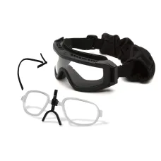Очки защитные с уплотнителем Venture Gear Tactical Loadout+RX (clear) Super Anti-Fog H2MAX, прозрачные с диоптрической вставкой