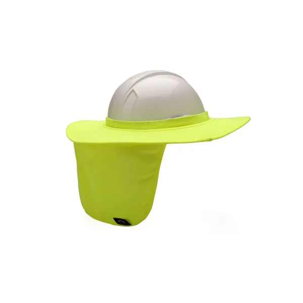 Сонцезахисний козирок для каски з накидкою для шиї Pyramex HPSHADE30 (Hi-vis Lime)