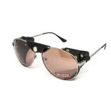 Очки защитные Global Vision Aviator-3 (drive mirror), коричневые со съёмным уплотнителем из синтетитечской 