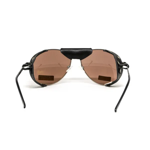 Окуляри захисні Global Vision Aviator-3 (drive mirror), коричневі зі з'ємним ущільнювачем із синтетичної 