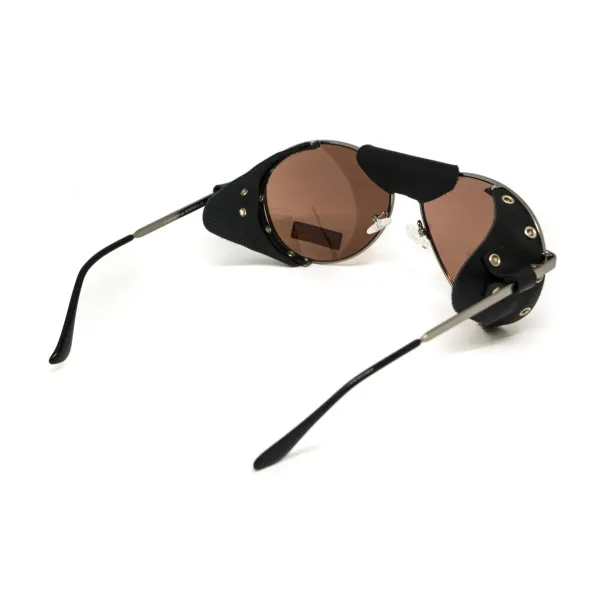Окуляри захисні Global Vision Aviator-3 (drive mirror), коричневі зі з'ємним ущільнювачем із синтетичної 
