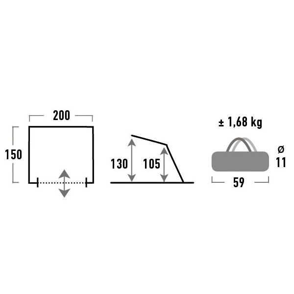 Намет High Peak Cadiz 80