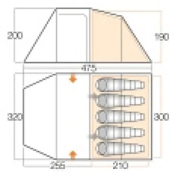 Намет Vango Beta 550 XL River