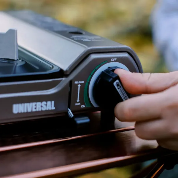 Плита газова портативна Tribe Universal з перехідником на великий балон