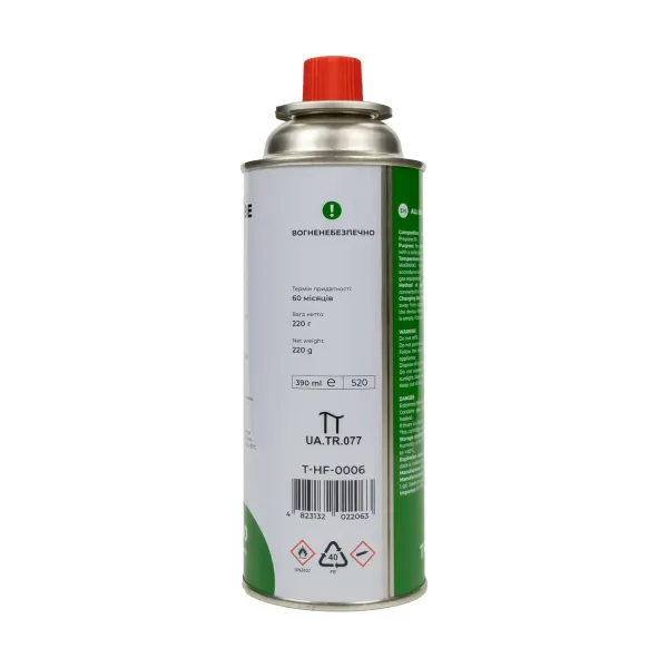 Картридж газовий Tribe цанговий 220 г T-HF-0006