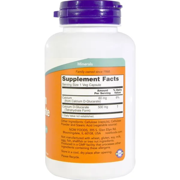 Глюкорат кальция (Calcium D-glucarate) 500 мг 90 вегетарианских капсул