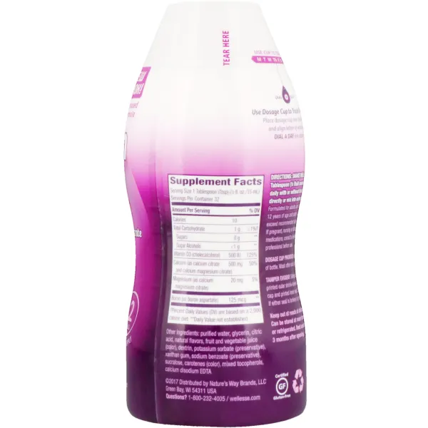 Кальцій та вітамін D3 (Calcium & Vitamin D3) 1000 мг/1000 МО 480 мл із цитрусовим смаком