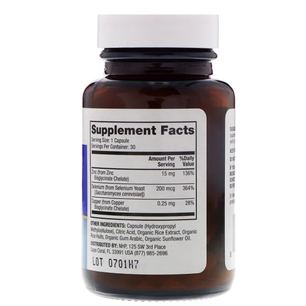 Цинк і селен (Zinc Plus Selenium) 90 капсул