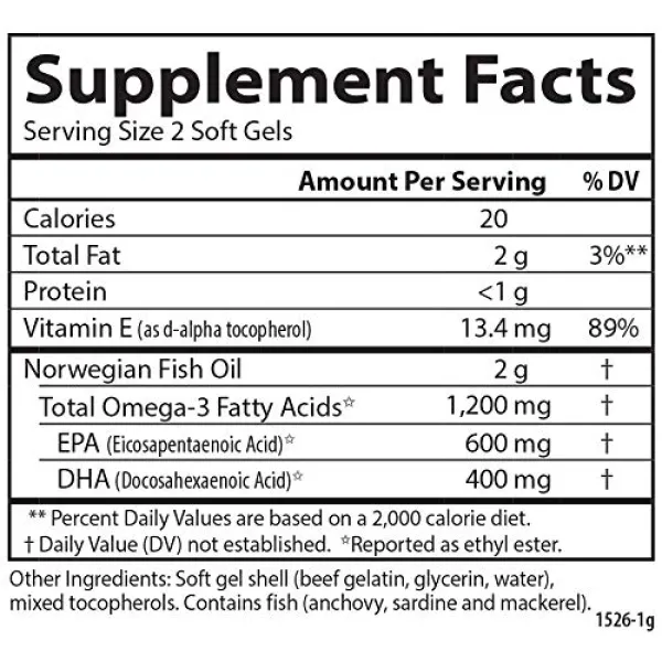 Омега-3 супер (Super Omega-3) 1200 мг 300 капсул