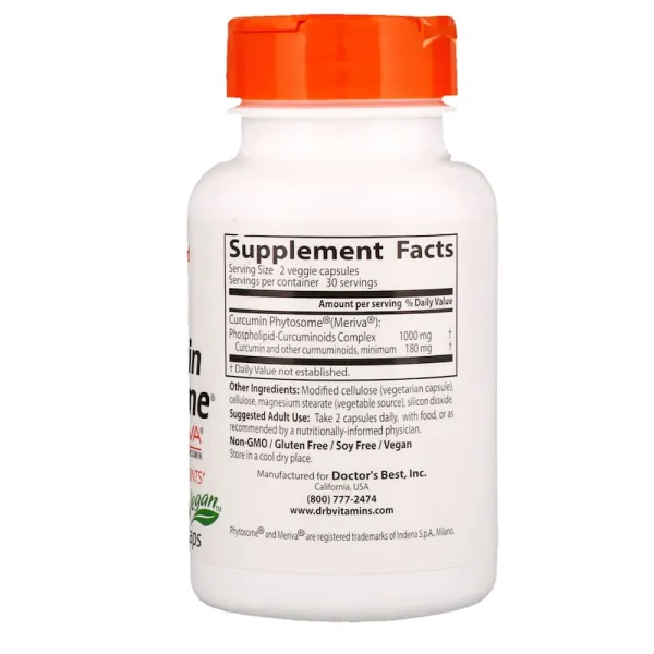 Фітосома куркуміну (Сurcumin phytosome) 500 мг 60 капсул