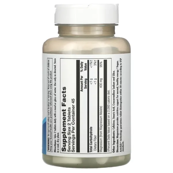 Магний малат (Magnesium Malate) KAL, 400 мг 90 таблеток