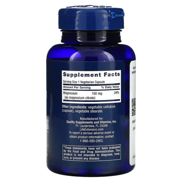 Цитрат магнію (Magnesium Citrate) 100 мг 100 капсул