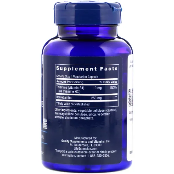 Мега-Бенфотіамін (Mega Benfotiamine) 120 капсул
