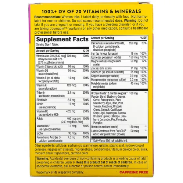 Мультивітамінний комплекс Для Жінок (Alive! Women's Energy Complete Multivitamin) 50 таблеток