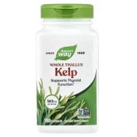 Ламінарія, Kelp, Whole Thallus, Nature's Way, 363 мг, 180 веганських капсул