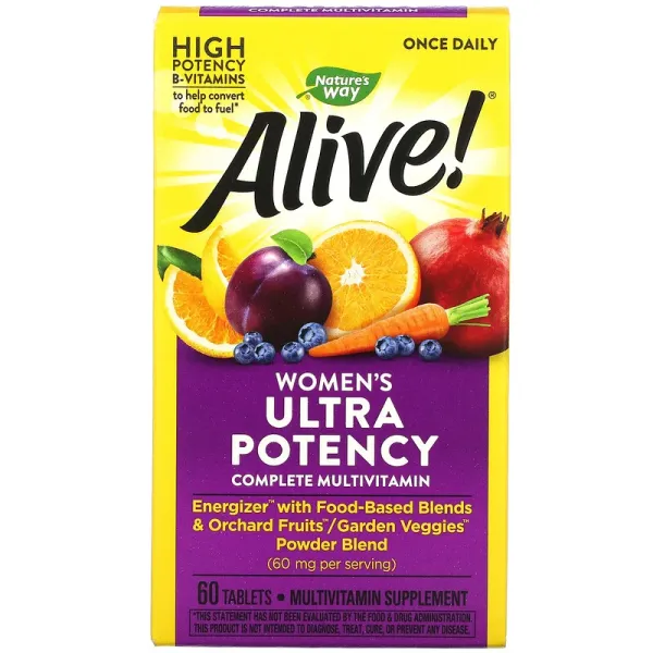 Мультивітаміни для жінок (Alive! Women's multi-vitamin) 60 таблеток