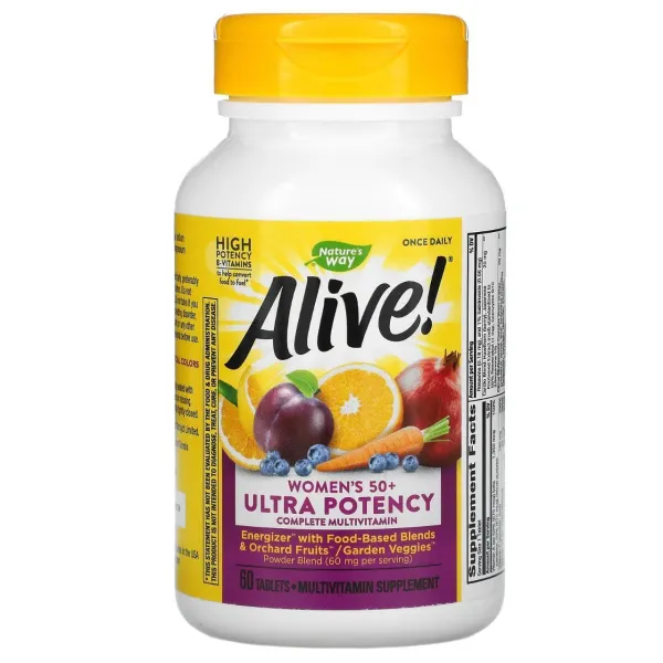 Мультивитамины для женщин 50+ (Alive! Women's multi-vitamin) 60 таблеток