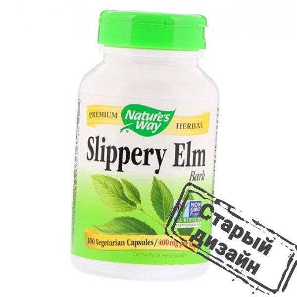 Слизький В'яз (SLIPPERY ELM BARK) 100 капсул