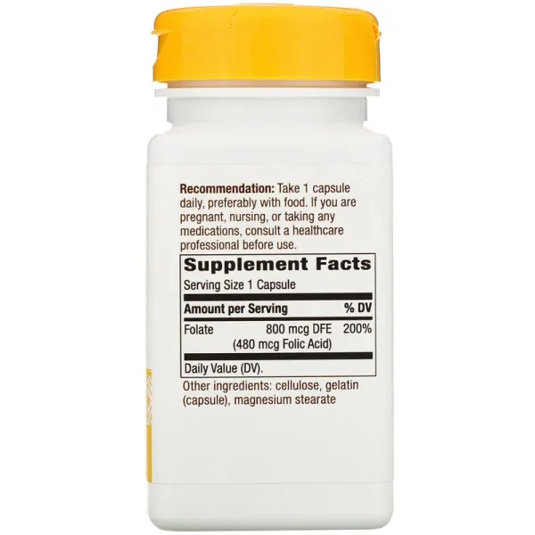 Фолієва кислота (Folic acid) 800 мкг 100 капсул