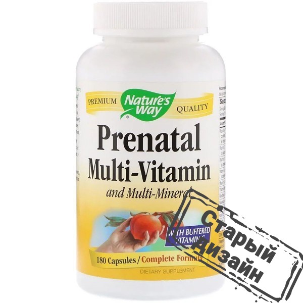 Мультивітаміни для вагітних (Prenatal Multi-Vitamin and Multi-Mineral) 180 капсул