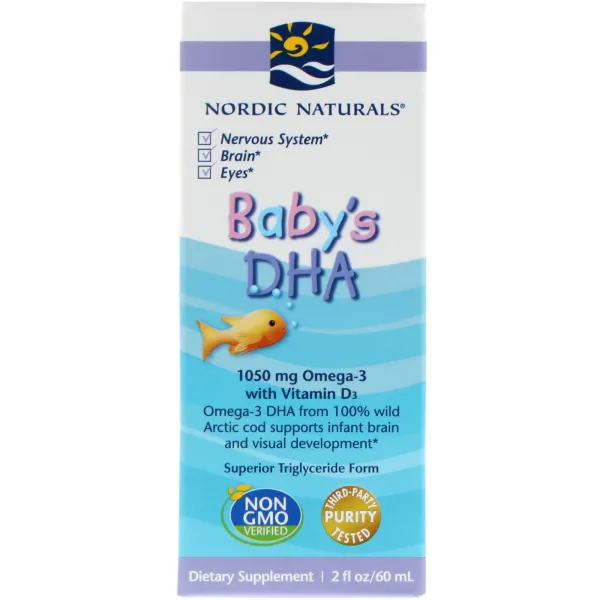 Рідкий риб'ячий жир для дітей + D3 (Baby's DHA) 60 мл