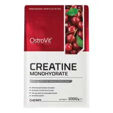 Креатин моногидрат, Creatine Monohydrate, OstroVit, 1 кг вишня