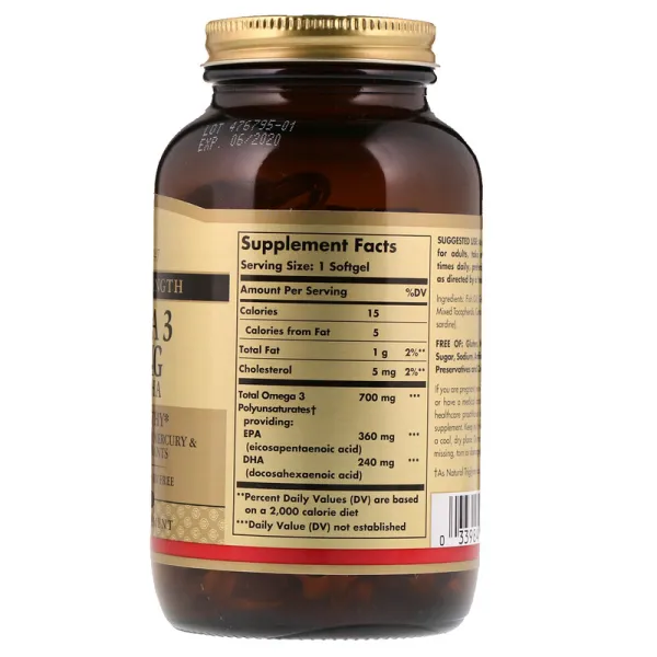 Омега-3 подвійної сили (Omega-3 Double Strength) 700 мг 30 капсул