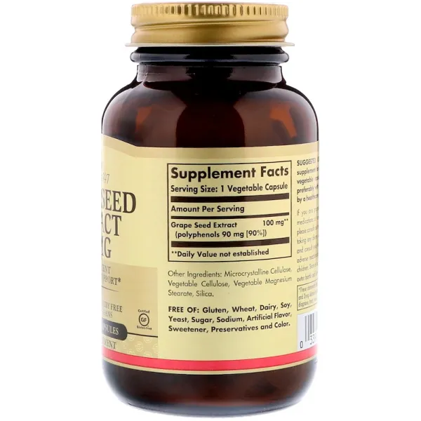 Екстракт виноградних кісточок (Grape Seed Extract) 100 мг 60 капсул