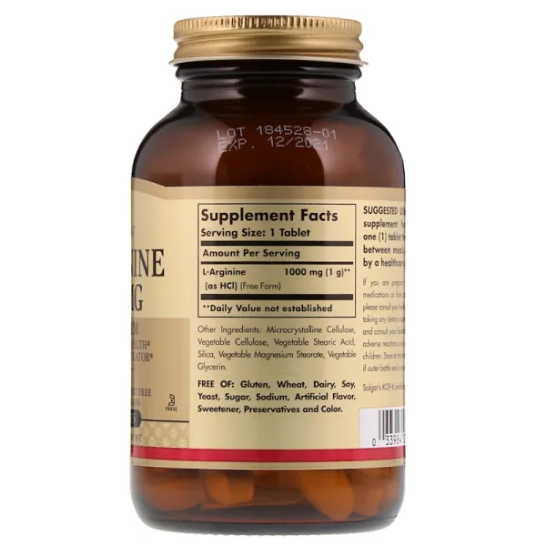 Аргінін (L-Arginine) 1000 мг 90 таблеток
