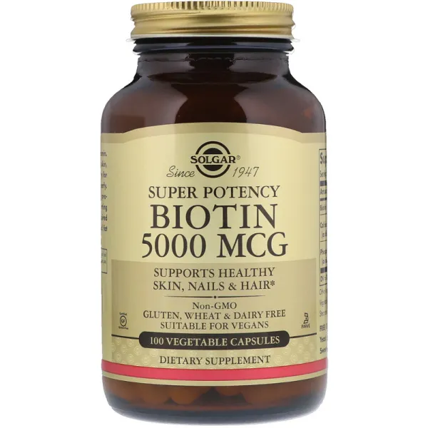 Біотин (Biotin) 5000 мкг 50 капсул