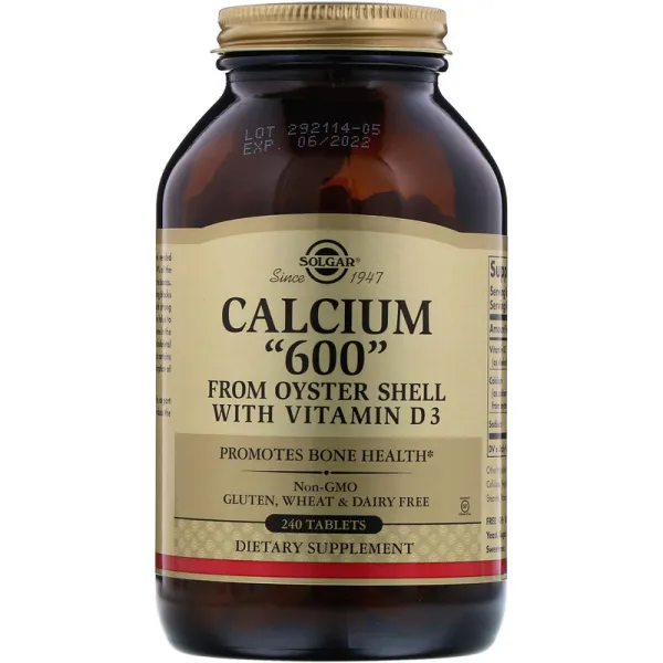 Кальцій з вітаміном D3 з раковин устриць (Calcium 600 from oyster shell with vitamin D3) 600 мг/300 МО 240 таблеток