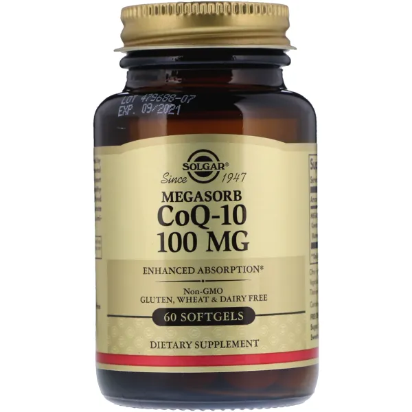 Коензим Q10 доповнений Мегасорб (Megasorb CoQ-10), 100 мг, 90 капсул