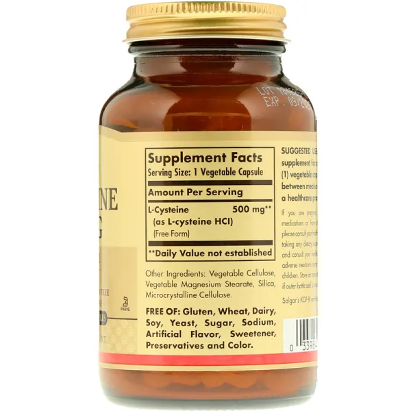 L-цистеїн (L-Cysteine) 500 мг 90 капсул