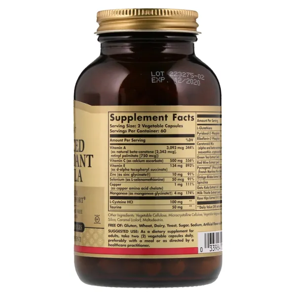 Антиоксидантний комплекс (Advanced Antioxidant Formula) 120 капсул