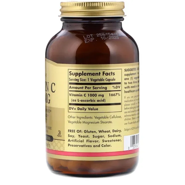 Вітамін С (Vitamin C) 1000 мг 100 капсул