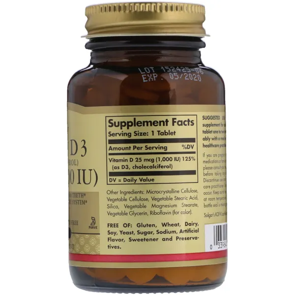 Вітамін D3 (Vitamin D3) 1000 МО 90 таблеток