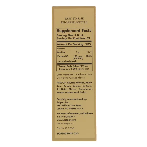 Рідкий вітамін D3 (Liquid Vitamin D3) 5000 МО 59 мл
