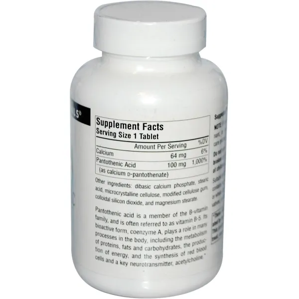 Пантотенова кислота (Pantothenic acid) 100 мг 250 таблеток