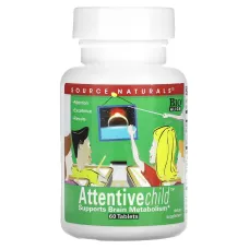 Комплекс Внимательный Ребенок, Attentive Child, Source Naturals, 60 таблеток