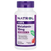Мелатонін швидкого вивільнення (Melatonin) 10 мг 60 таблеток зі смаком полуниці